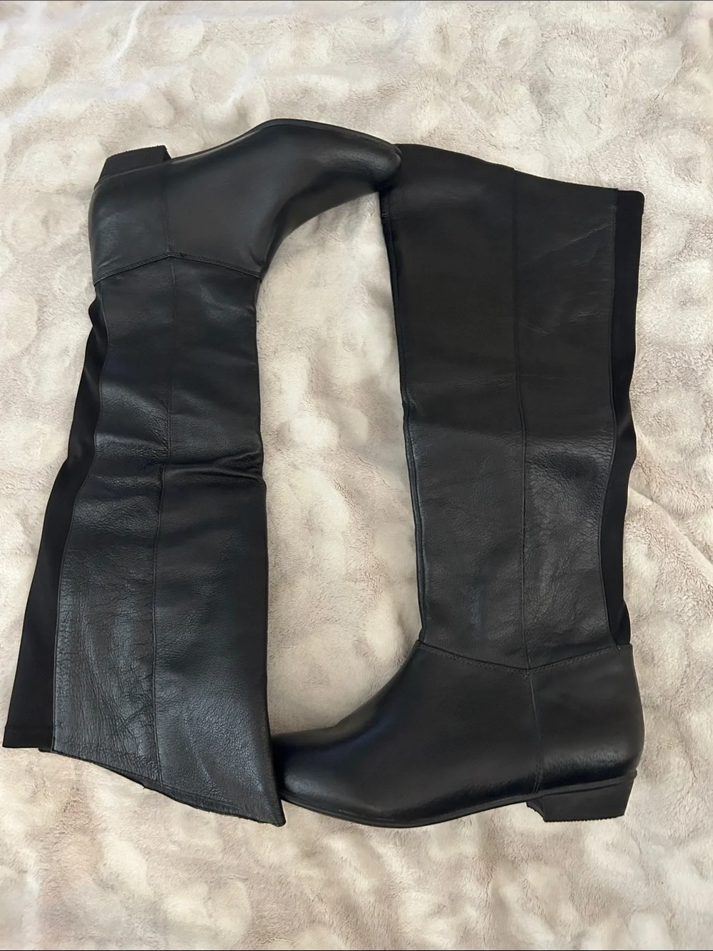 Steve Madden Black Creation Over-The-Knee Leather Boots